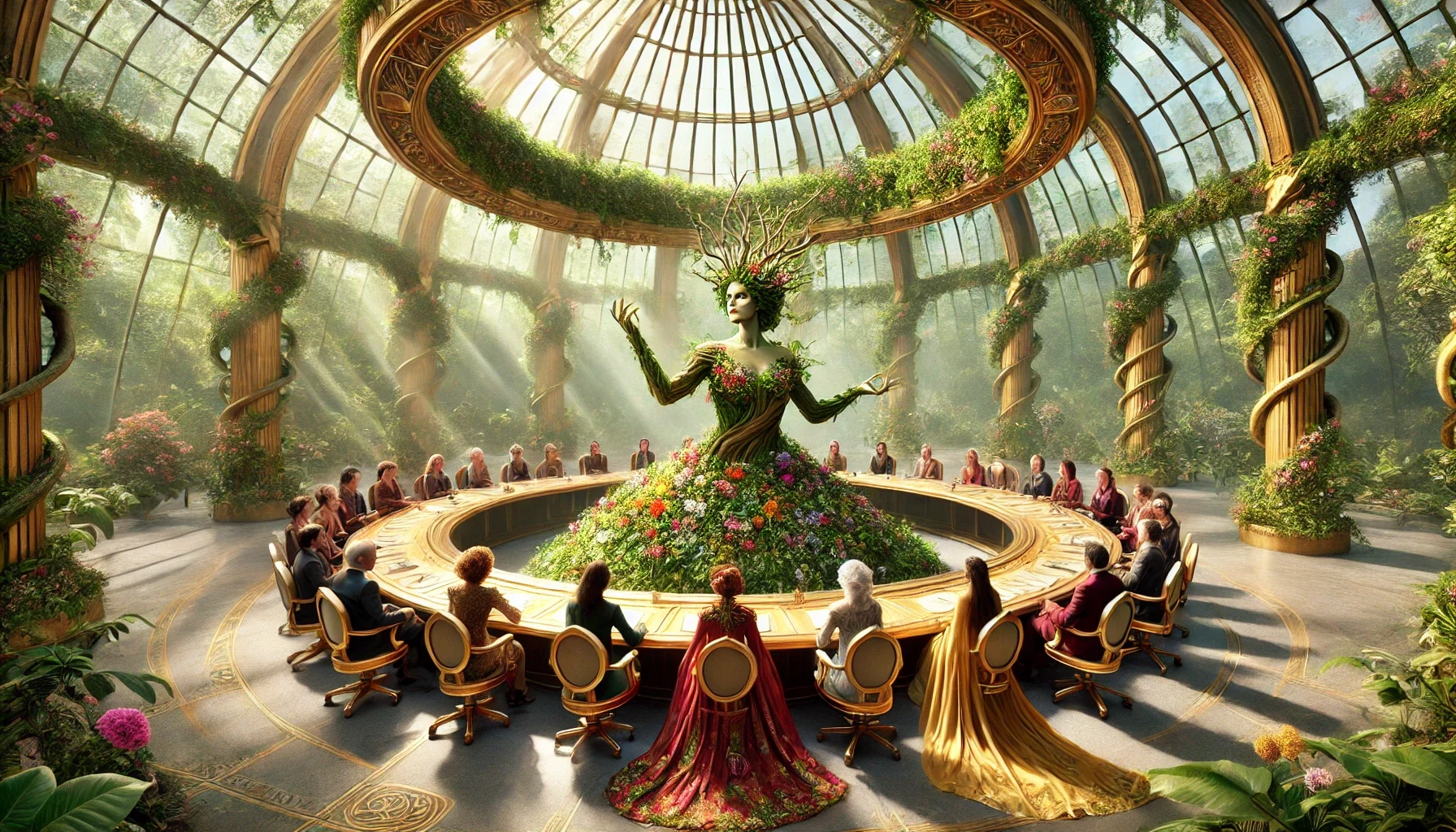 Mother Nature In The Center of The Board